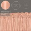 VHC-51955 - Sawyer Mill Red Ticking Stripe Tier Set of 2 L24xW36