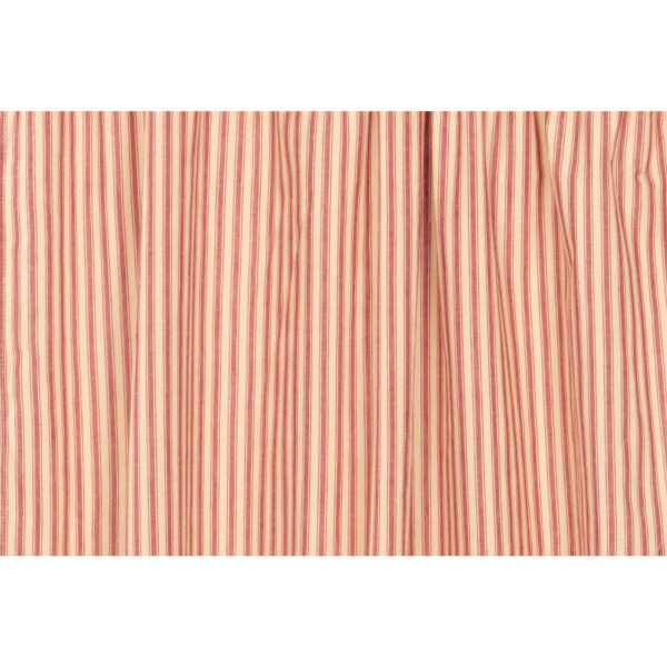 VHC-51957 - Sawyer Mill Red Ticking Stripe Valance 16x60