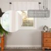 VHC-52210 - Simple Life Flax Antique White Valance 16x60