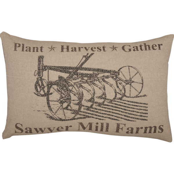VHC-56762 - Sawyer Mill Charcoal Plow Pillow 14x22