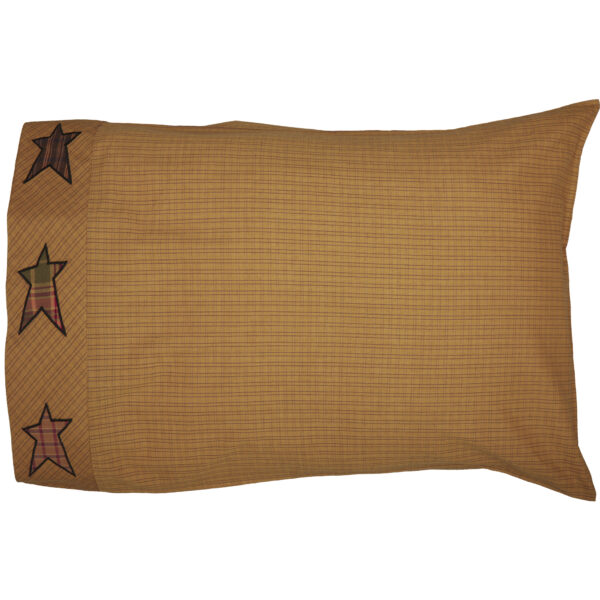 VHC-56783 - Stratton Standard Pillow Case w/Applique Star Set of 2 21x30