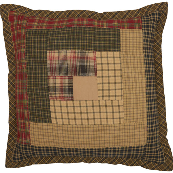 VHC-56790 - Tea Cabin Patch Pillow 12x12