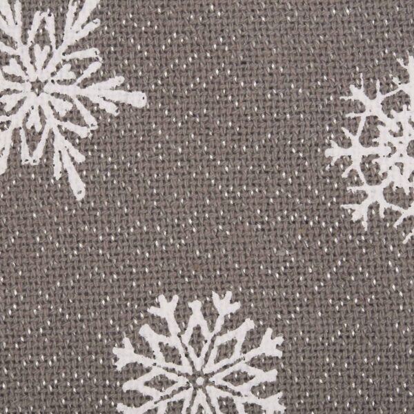 VHC-57374 - Snowflake Burlap Grey Tree Skirt 48