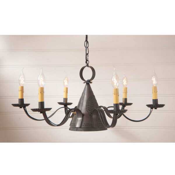 Kettle Black Madison Chandelier in Kettle Black Chandeliers - Tin