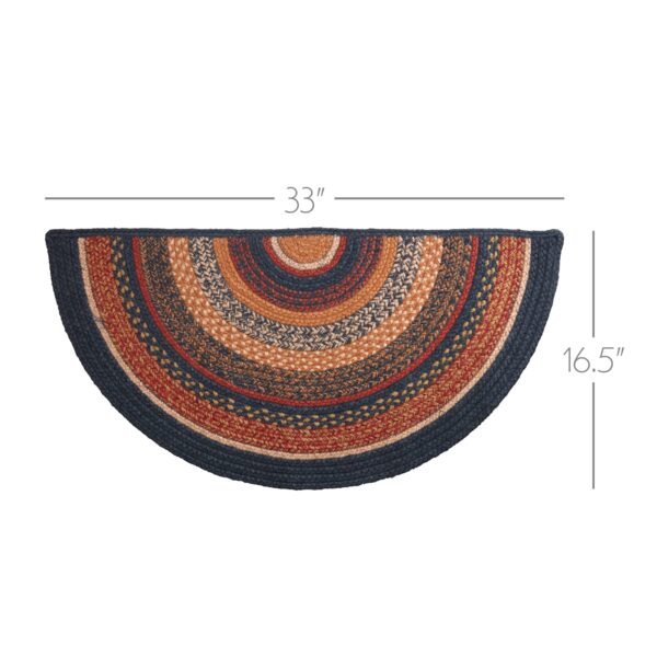 Stratton Jute Rug Half Circle w/ Pad 16.5x33 - Image 8