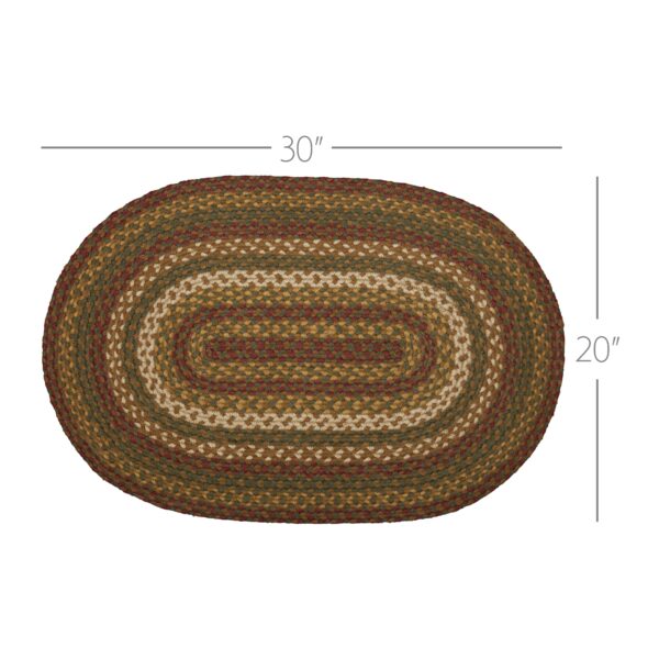 Tea Cabin Jute Rug Oval w/ Pad 20x30 - Image 6
