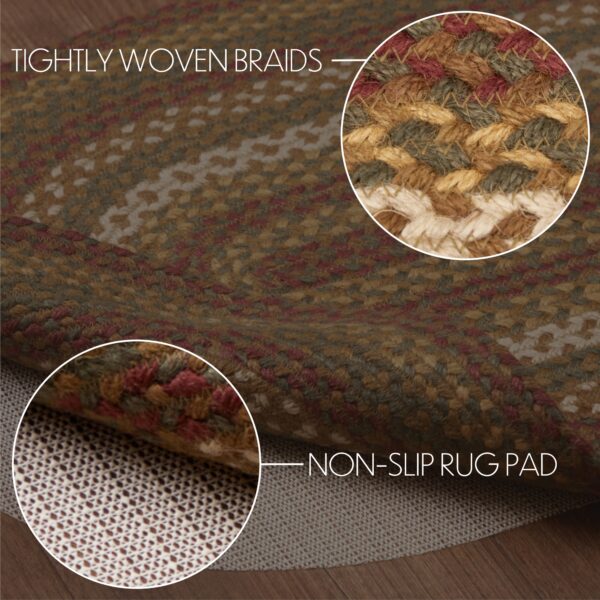 Tea Cabin Jute Rug Oval w/ Pad 20x30 - Image 7