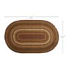 Tea Cabin Jute Rug Oval w/ Pad 36x60 - Image 6