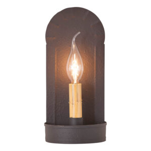 Texured Black Fireplace Sconce in Textured Black