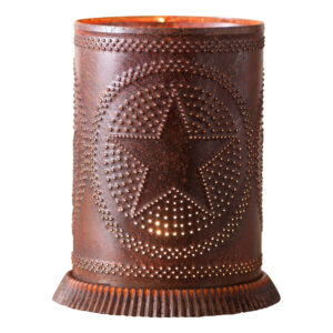 Rustic Tin Candle Warmer with Regular Star in Rustic Tin