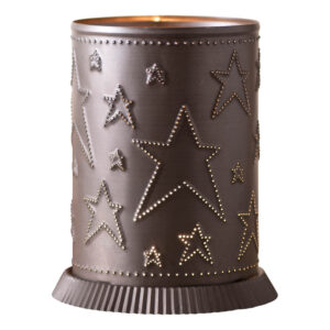 Kettle Black Candle Warmer with Country Star in Kettle Black