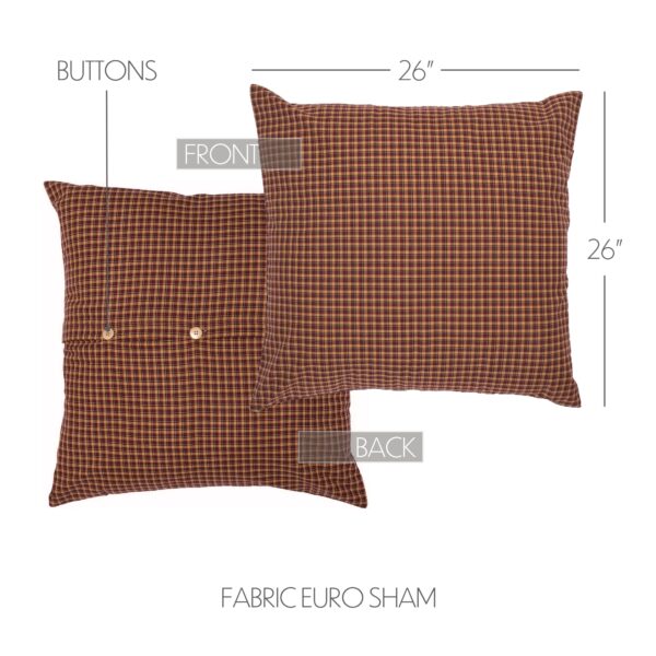 VHC-7682 - Patriotic Patch Euro Sham Fabric 26x26