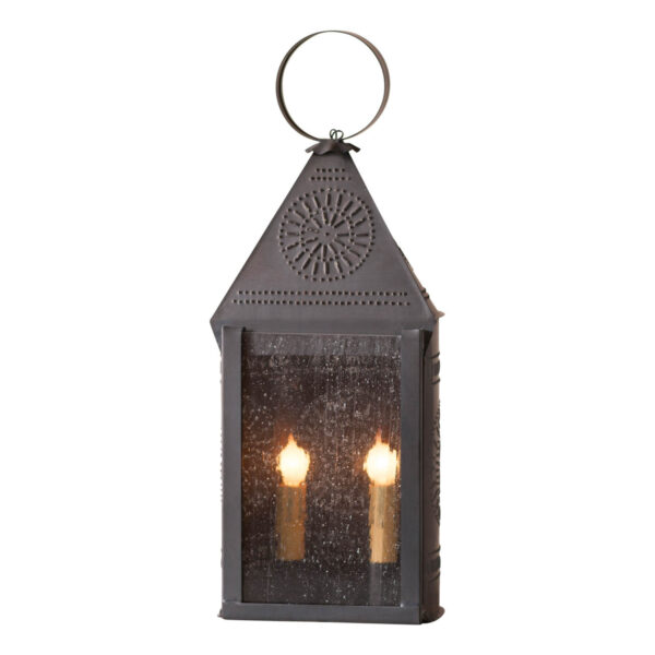 Kettle Black Hospitality Lantern with Chisel in Kettle Black