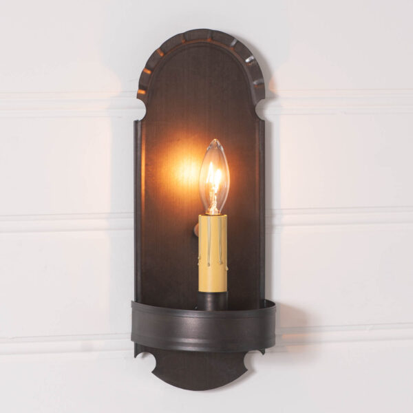 Kettle Black Foot Sconce in Kettle Black Wired Sconces