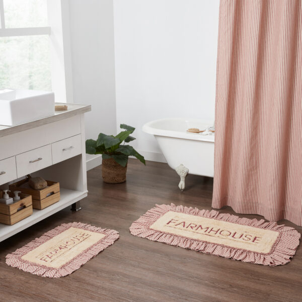 VHC-80288 - Sawyer Mill Red Farmhouse Bathmat 20x30