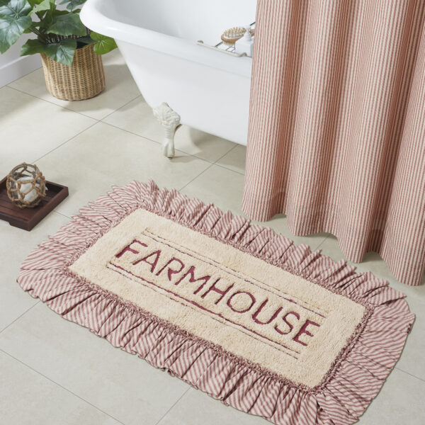 VHC-80289 - Sawyer Mill Red Farmhouse Bathmat 27x48