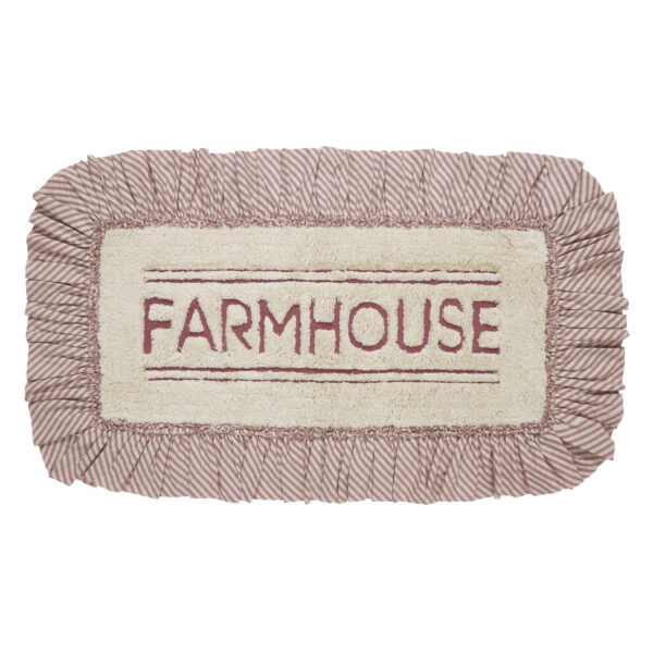 VHC-80289 - Sawyer Mill Red Farmhouse Bathmat 27x48