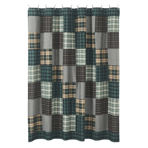 VHC-80406 - Pine Grove Patchwork Shower Curtain 72x72