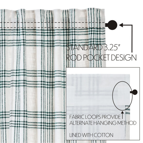 VHC-80417 - Pine Grove Plaid Short Panel Set of 2 63x36