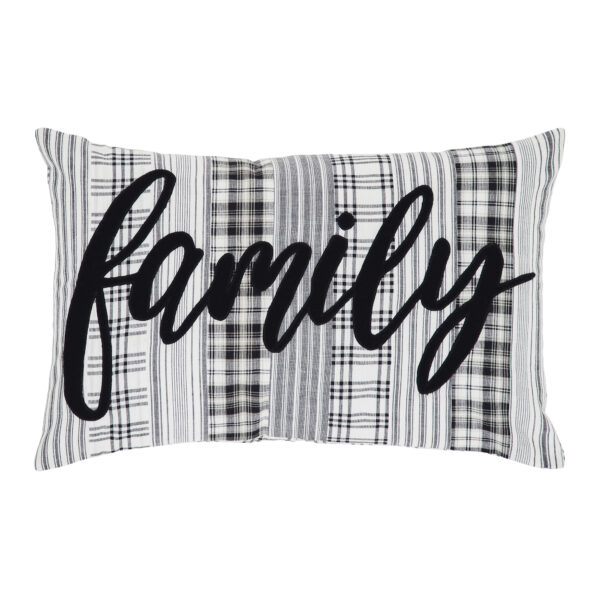 VHC-80447 - Sawyer Mill Black Family Pillow 14x22