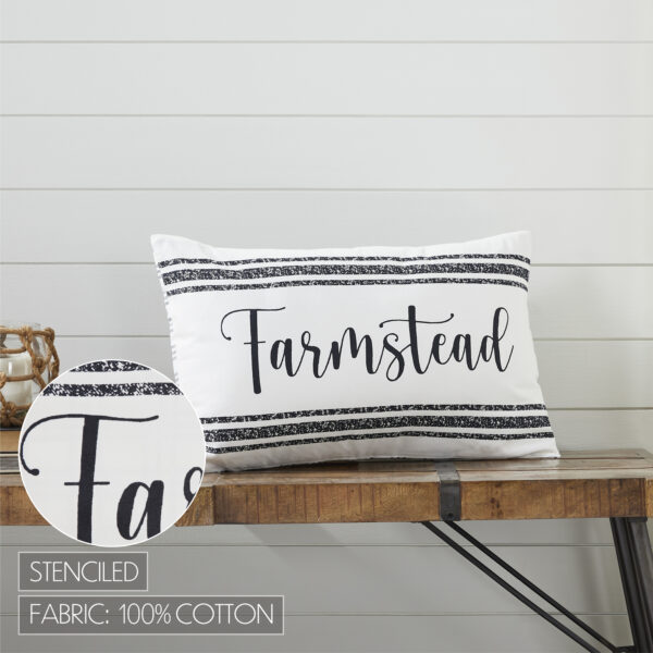 VHC-80449 - Sawyer Mill Black Farmstead Pillow 14x22