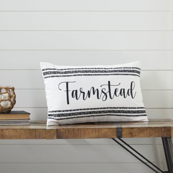 VHC-80449 - Sawyer Mill Black Farmstead Pillow 14x22