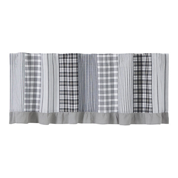 VHC-80463 - Sawyer Mill Black Patchwork Valance 19x60