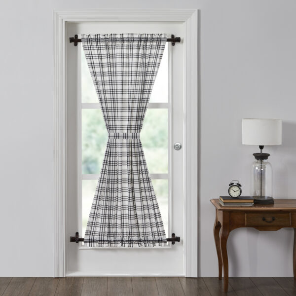 VHC-80466 - Sawyer Mill Black Plaid Door Panel 72x40