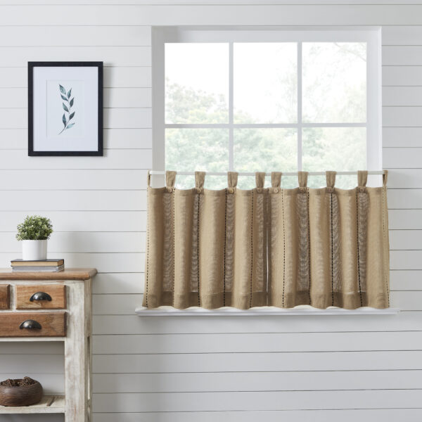 VHC-80505 - Stitched Burlap Natural Tier Set of 2 L24xW36