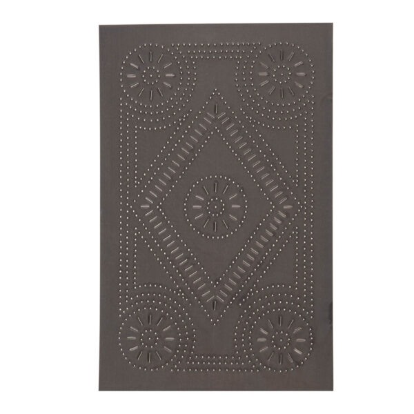 Blackened Tin Extended Diamond Panel in Blackened Tin