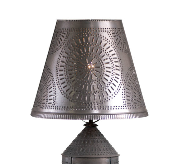 Kettle Black 14-Inch Fireside Shade with Chisel in Kettle Black Lamp Shades