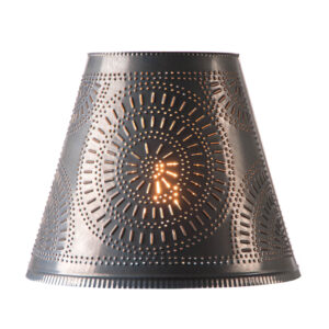 Kettle Black 14-Inch Fireside Shade with Chisel in Kettle Black