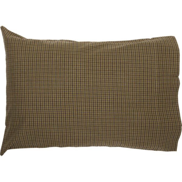 VHC-8265 - Tea Cabin Green Plaid Standard Pillow Case Set of 2 21x30