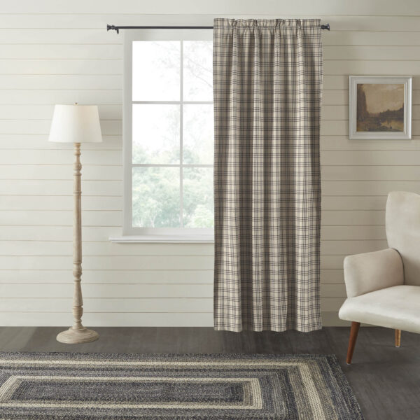 VHC-83579 - Sawyer Mill Charcoal Plaid Blackout Panel 84x40