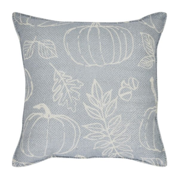VHC-84014 - Silhouette Pumpkin Grey Pillow 14x14