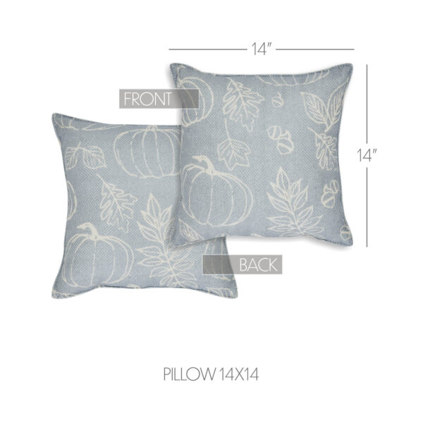 VHC-84014 - Silhouette Pumpkin Grey Pillow 14x14