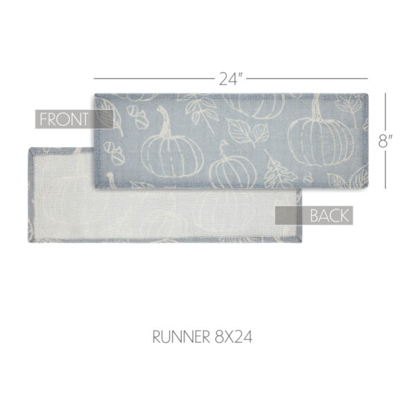 VHC-84016 - Silhouette Pumpkin Grey Runner 8x24