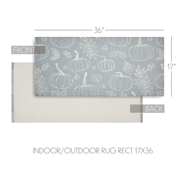 VHC-84020 - Silhouette Pumpkin Grey Indoor/Outdoor Rug Rect 17x36