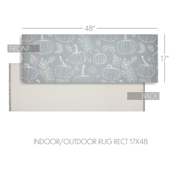 VHC-84021 - Silhouette Pumpkin Grey Indoor/Outdoor Rug Rect 17x48