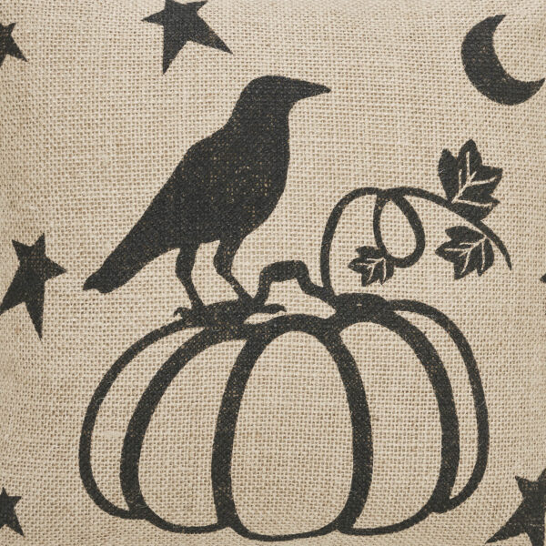 VHC-84023 - Raven Harvest Burlap Jute Pillow 12x12