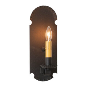 Textured Black Apothecary Sconce in Textured Black