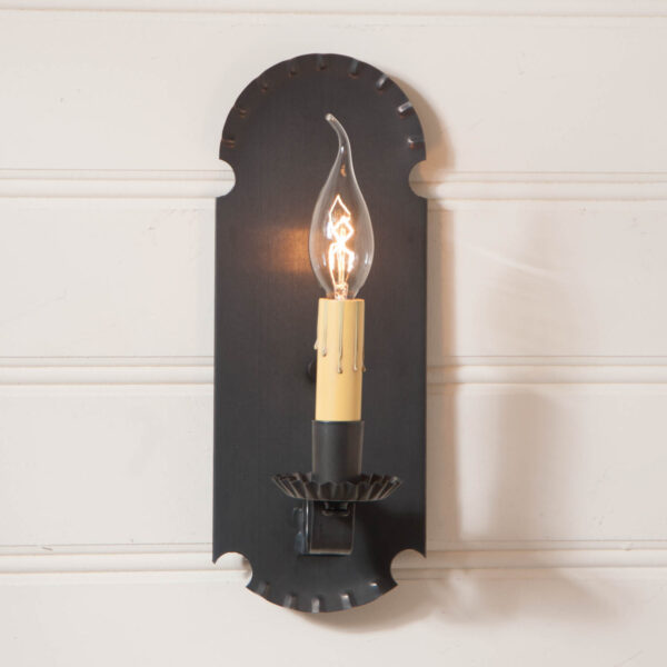 Kettle Black Apothecary Sconce in Kettle Black Wired Sconces