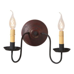 Americana Red Ashford Wall Sconce in Plantation Red