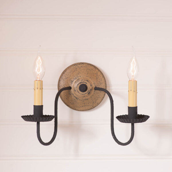 Americana Pearwood Ashford Wall Sconce in Pearwood Wired Sconces