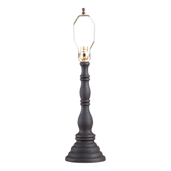 Hartford Black over Red Davenport Wood Table Lamp Base in Hartford Black over Red