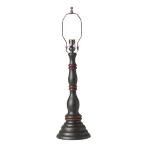 Rustic Black Davenport Wood Table Lamp Base in Rustic Black