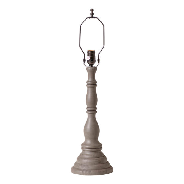 Earl Gray Davenport Wood Table Lamp Base in Earl Gray