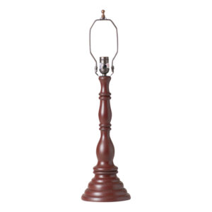 Rustic Red Davenport Wood Table Lamp Base in Rustic Red