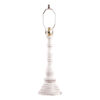 Americana White Davenport Wood Table Lamp Base in Americana White