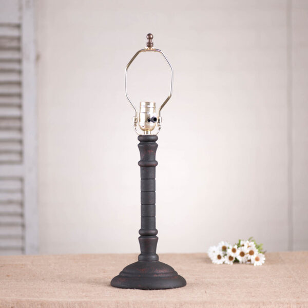 Hartford Black over Red Gatlin Wood Table Lamp Base in Hartford Black over Red Lamp Bases